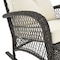 Manhattan Comfort Furttuo Steel Rattan Outdoor Rocking Chair with Cushions in Cream OD-CV017-CR - alternate 8